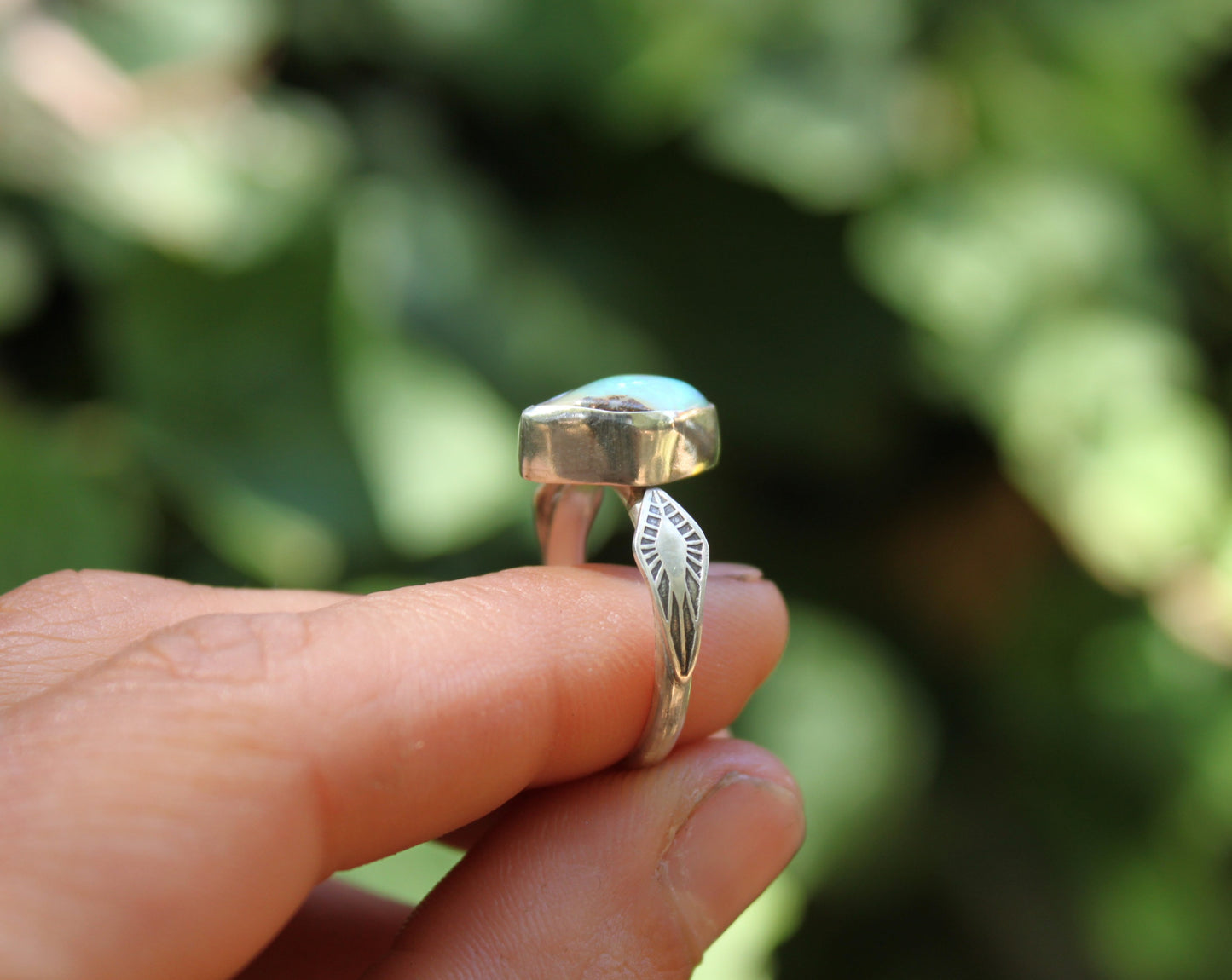 Pipe Opal Ring {sz.8.25}