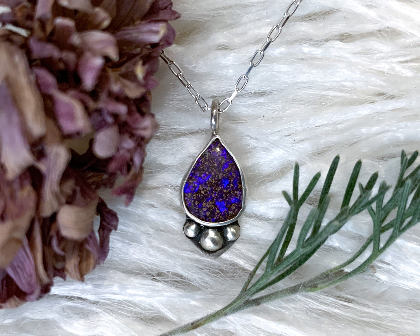 Koroit Opal Teardrop Necklace