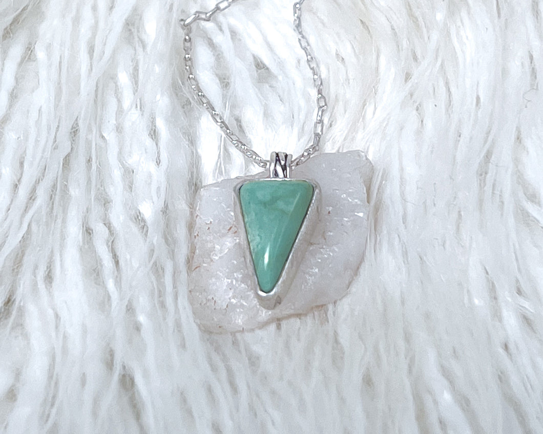Long Triangle Turquoise Necklace