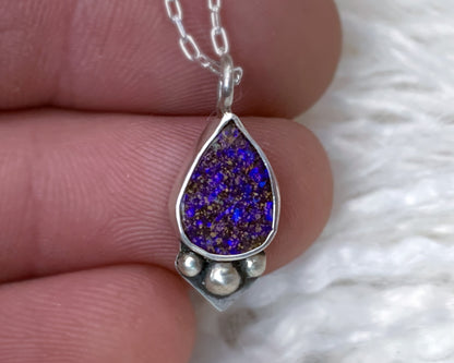 Koroit Opal Teardrop Necklace