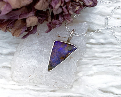 Koroit Opal Triangle Necklace