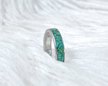 Load image into Gallery viewer, Large Turquoise Inlay Band {sz.11.25}
