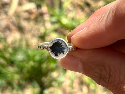 Dendritic Agate Ring No. 4 {sz.7}