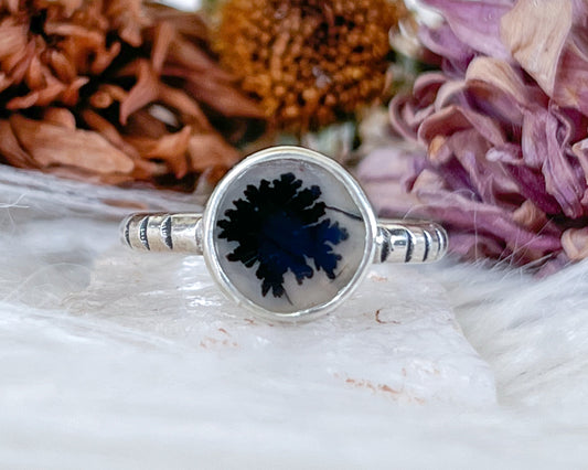 Dendritic Agate Ring No. 4 {sz.7}