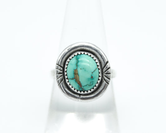 Sun Ray Turquoise Ring {sz.8}