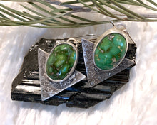 Load image into Gallery viewer, Triangle Sonoran Gold Earrings
