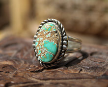 Load image into Gallery viewer, Sea Green Royston Ring {sz.9}
