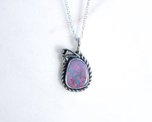 Load image into Gallery viewer, Red Flash Opal Necklace
