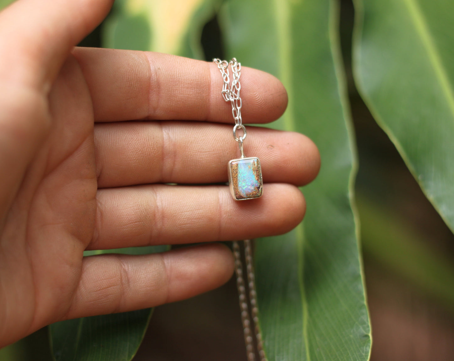 Boulder Pipe Opal Necklace