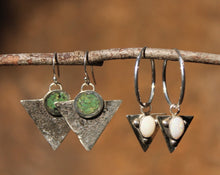 Load image into Gallery viewer, Triangle Inlay Earrings
