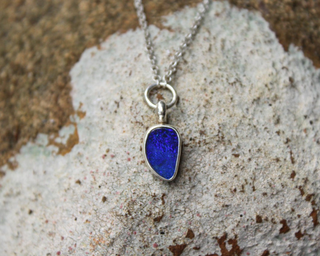 Australian Blue Opal Necklace