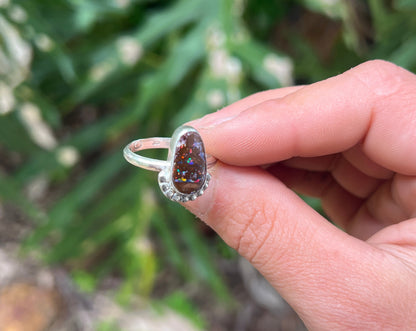 Koroit Boulder Opal Ring {sz. 8.75}