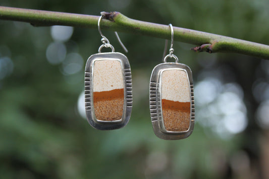 Picture Jasper Earrings