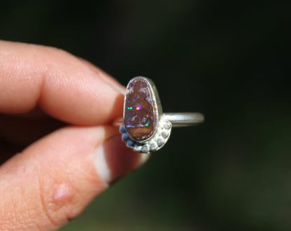Koroit Boulder Opal Ring {sz. 8.75}