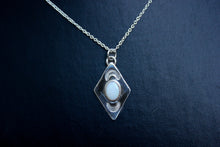 Load image into Gallery viewer, 9ct Gold and Silver Opal Necklace
