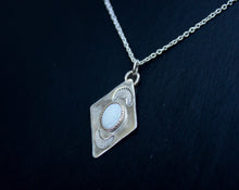 Load image into Gallery viewer, 9ct Gold and Silver Opal Necklace
